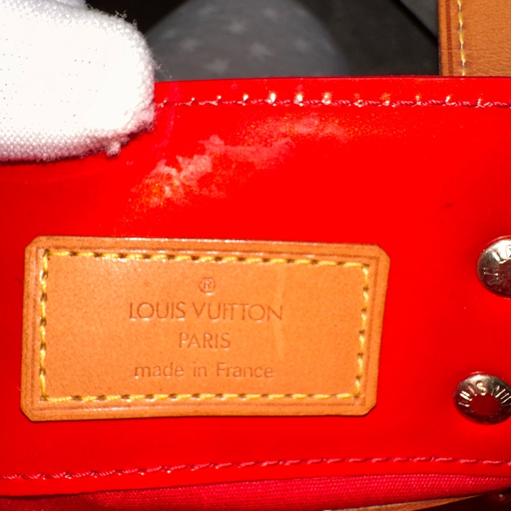Louis Vuitton Reade PM Red Vernis monogram vintage bag - Picture 14 of 15